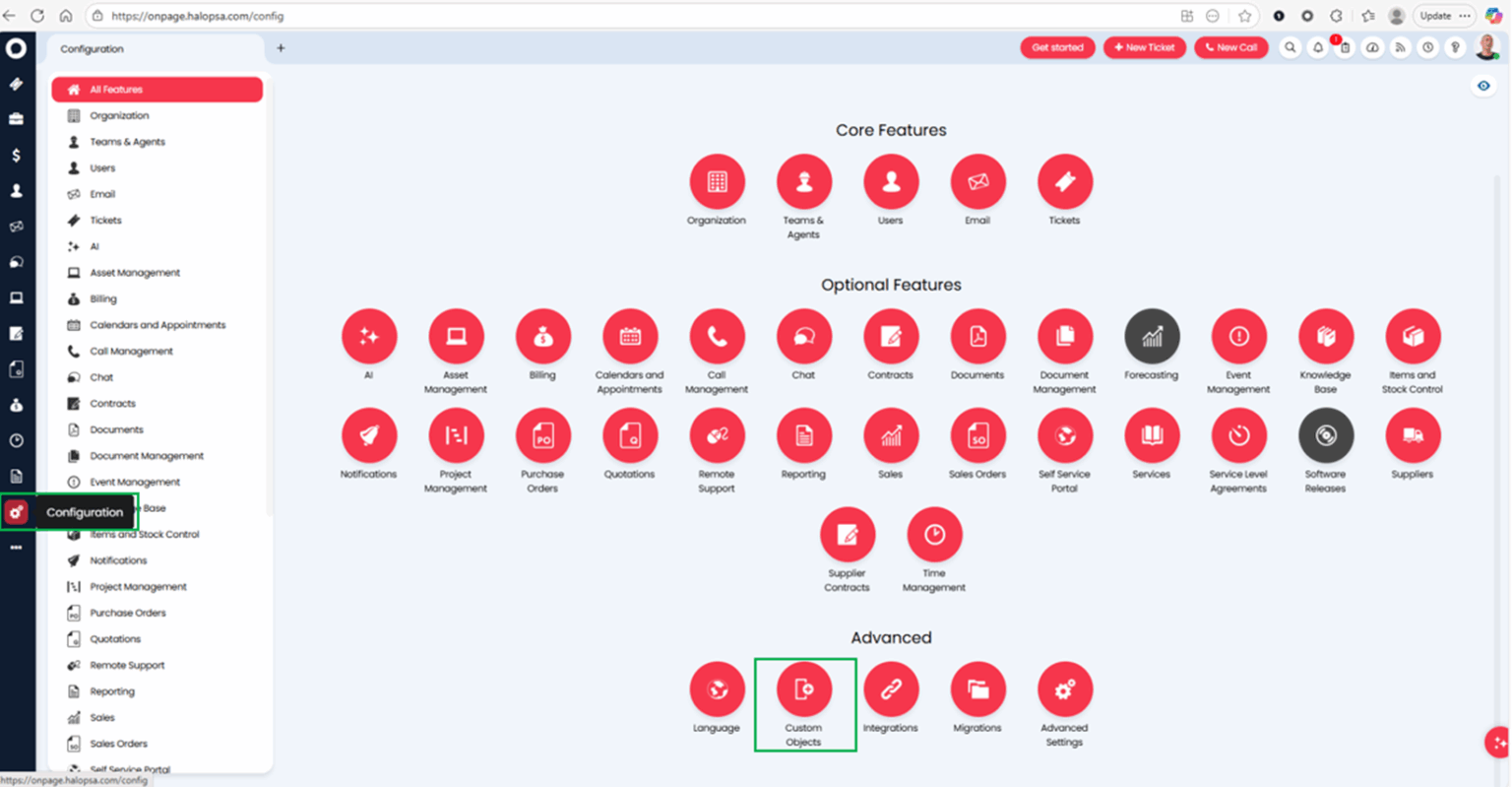 HaloPSA – OnPage Documentation